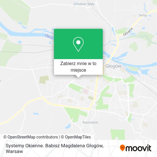 Mapa Systemy Okienne. Babisz Magdalena Głogów