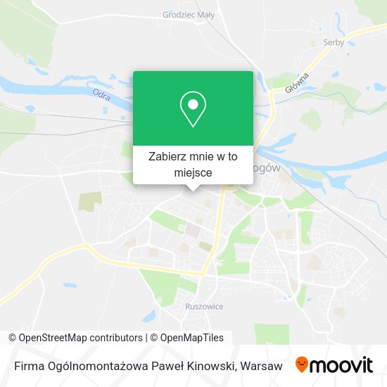 Mapa Firma Ogólnomontażowa Paweł Kinowski