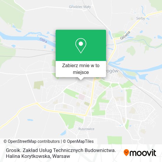 Mapa Grosik. Zakład Usług Technicznych Budownictwa. Halina Korytkowska