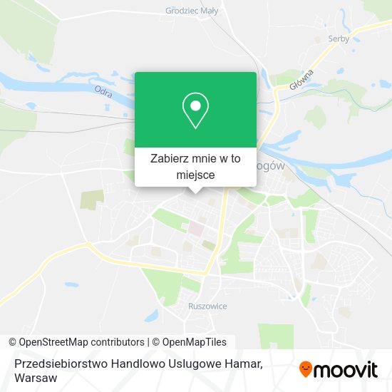 Mapa Przedsiebiorstwo Handlowo Uslugowe Hamar