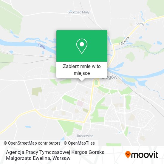 Mapa Agencja Pracy Tymczasowej Kargos Gorska Malgorzata Ewelina