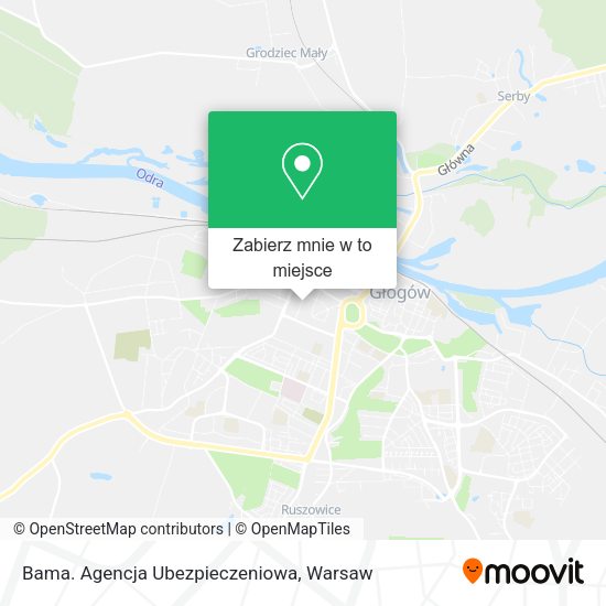 Mapa Bama. Agencja Ubezpieczeniowa