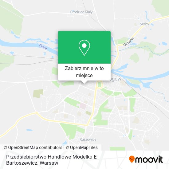 Mapa Przedsiebiorstwo Handlowe Modelka E Bartoszewicz