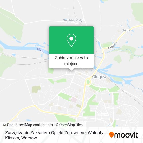 Mapa Zarządzanie Zakładem Opieki Zdrowotnej Walenty Kliszka