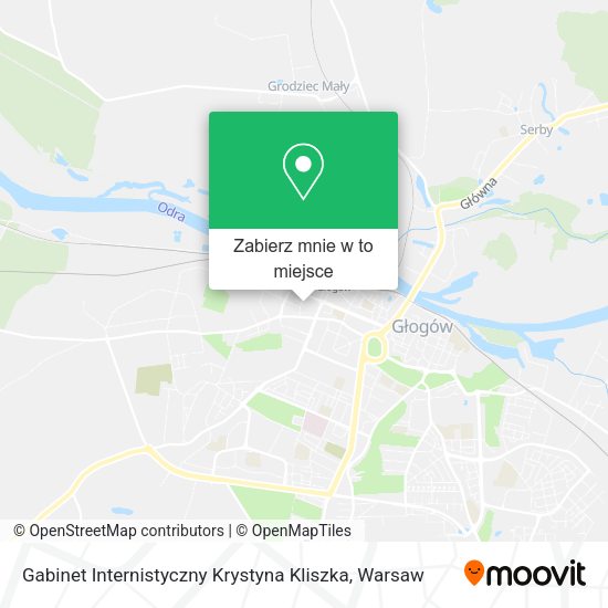 Mapa Gabinet Internistyczny Krystyna Kliszka