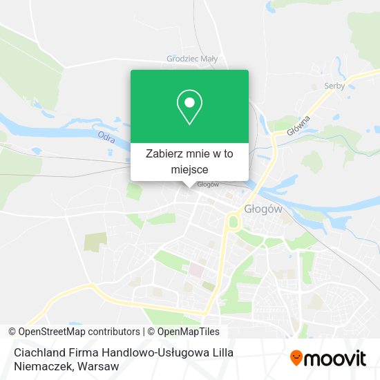 Mapa Ciachland Firma Handlowo-Usługowa Lilla Niemaczek