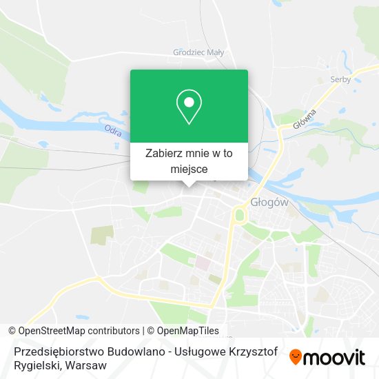 Mapa Przedsiębiorstwo Budowlano - Usługowe Krzysztof Rygielski