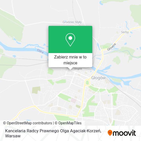 Mapa Kancelaria Radcy Prawnego Olga Agaciak-Korzeń