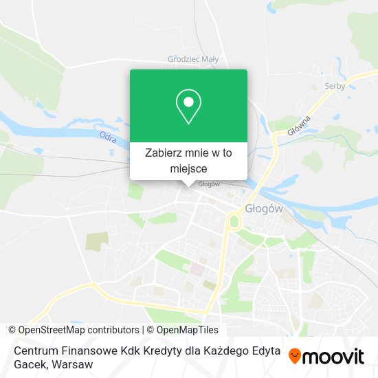 Mapa Centrum Finansowe Kdk Kredyty dla Każdego Edyta Gacek