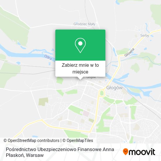 Mapa Pośrednictwo Ubezpieczeniowo Finansowe Anna Płaskoń