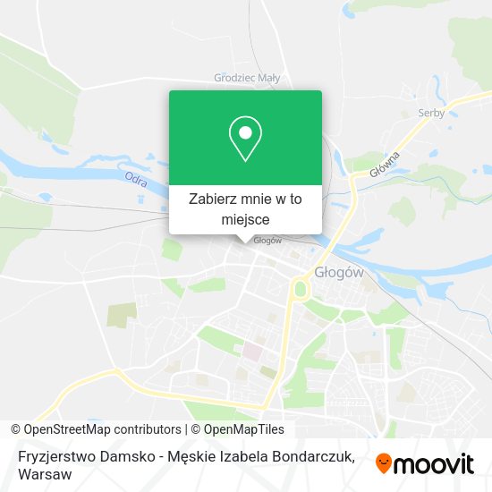 Mapa Fryzjerstwo Damsko - Męskie Izabela Bondarczuk