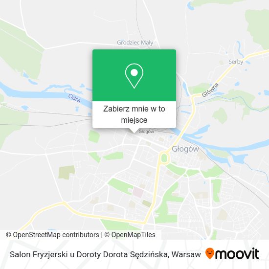 Mapa Salon Fryzjerski u Doroty Dorota Sędzińska