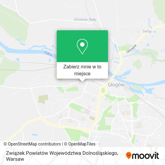 Mapa Związek Powiatów Województwa Dolnośląskiego