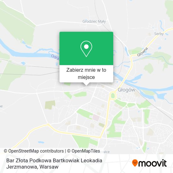 Mapa Bar Złota Podkowa Bartkowiak Leokadia Jerzmanowa