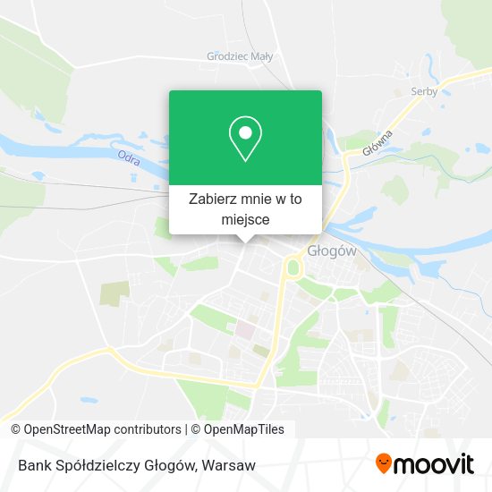 Mapa Bank Spółdzielczy Głogów