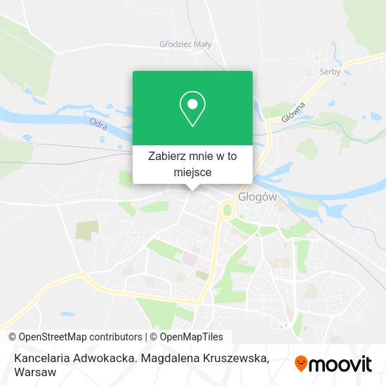 Mapa Kancelaria Adwokacka. Magdalena Kruszewska