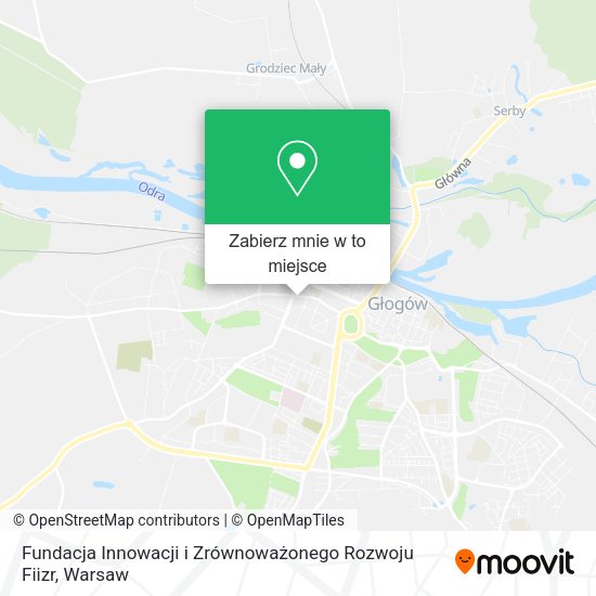 Mapa Fundacja Innowacji i Zrównoważonego Rozwoju Fiizr