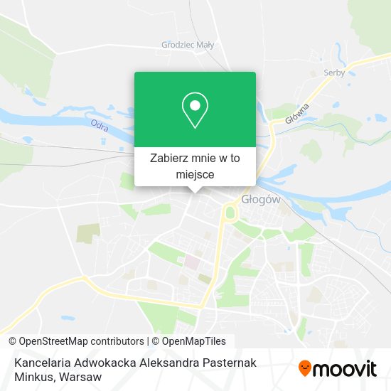 Mapa Kancelaria Adwokacka Aleksandra Pasternak Minkus