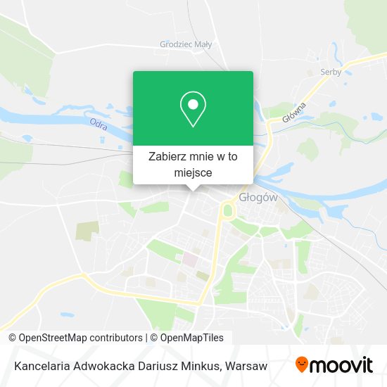 Mapa Kancelaria Adwokacka Dariusz Minkus