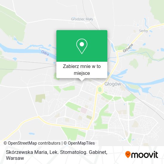 Mapa Skórzewska Maria, Lek. Stomatolog. Gabinet