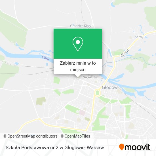 Mapa Szkoła Podstawowa nr 2 w Głogowie