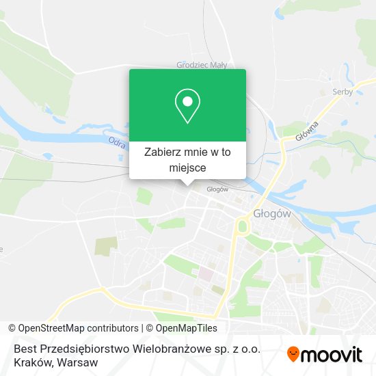 Mapa Best Przedsiębiorstwo Wielobranżowe sp. z o.o. Kraków