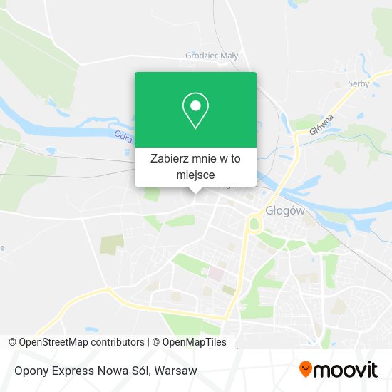 Mapa Opony Express Nowa Sól