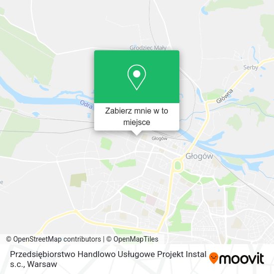 Mapa Przedsiębiorstwo Handlowo Usługowe Projekt Instal s.c.