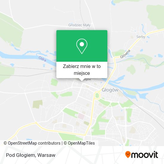 Mapa Pod Głogiem