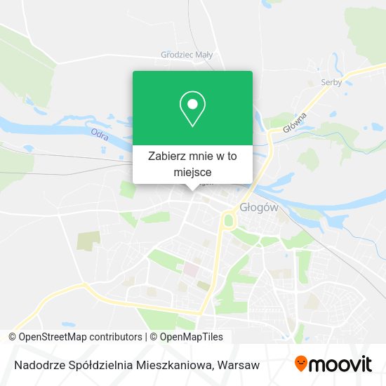 Mapa Nadodrze Spółdzielnia Mieszkaniowa