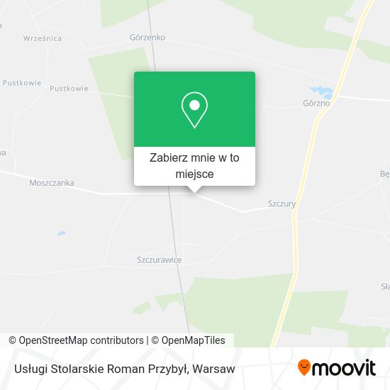 Mapa Usługi Stolarskie Roman Przybył