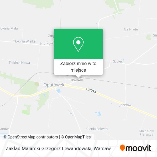 Mapa Zakład Malarski Grzegorz Lewandowski