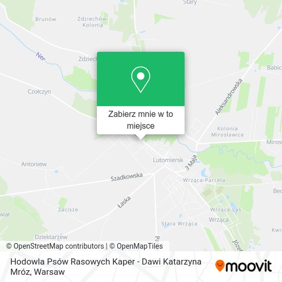 Mapa Hodowla Psów Rasowych Kaper - Dawi Katarzyna Mróz