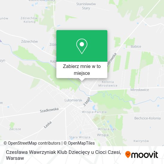 Mapa Czesława Wawrzyniak Klub Dziecięcy u Cioci Czesi