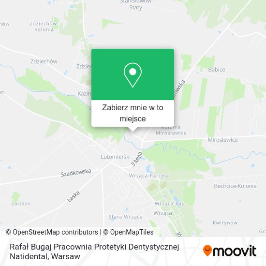 Mapa Rafał Bugaj Pracownia Protetyki Dentystycznej Natidental