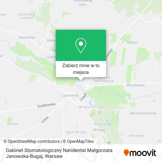 Mapa Gabinet Stomatologiczny Natidental Małgorzata Janowska-Bugaj