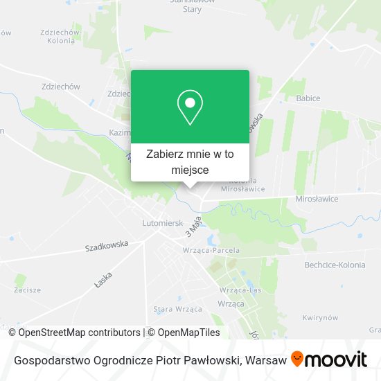 Mapa Gospodarstwo Ogrodnicze Piotr Pawłowski