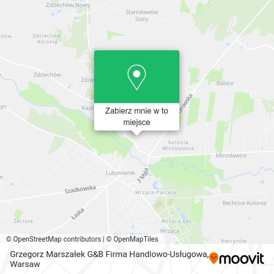 Mapa Grzegorz Marszałek G&B Firma Handlowo-Usługowa