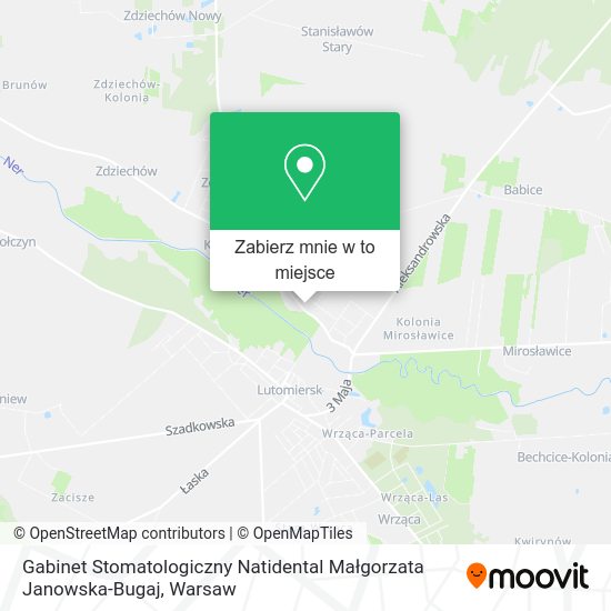 Mapa Gabinet Stomatologiczny Natidental Małgorzata Janowska-Bugaj