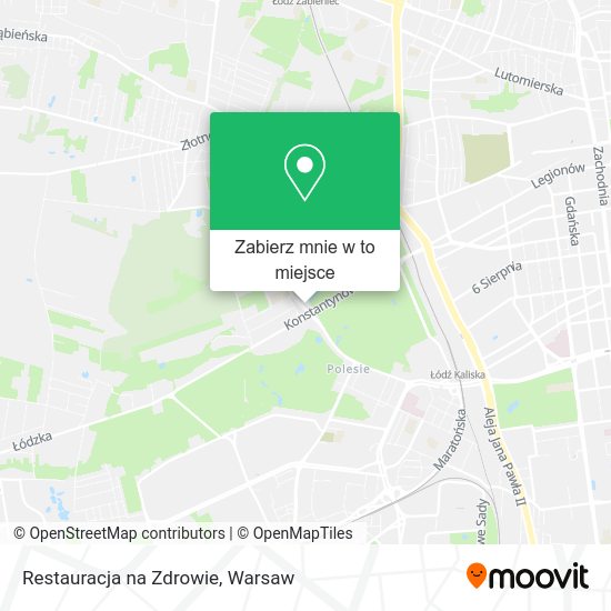 Mapa Restauracja na Zdrowie