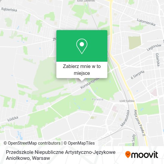 Mapa Przedszkole Niepubliczne Artystyczno-Językowe Aniołkowo