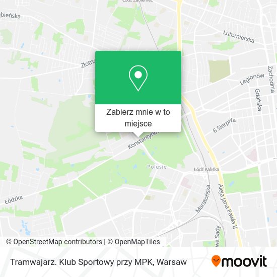 Mapa Tramwajarz. Klub Sportowy przy MPK