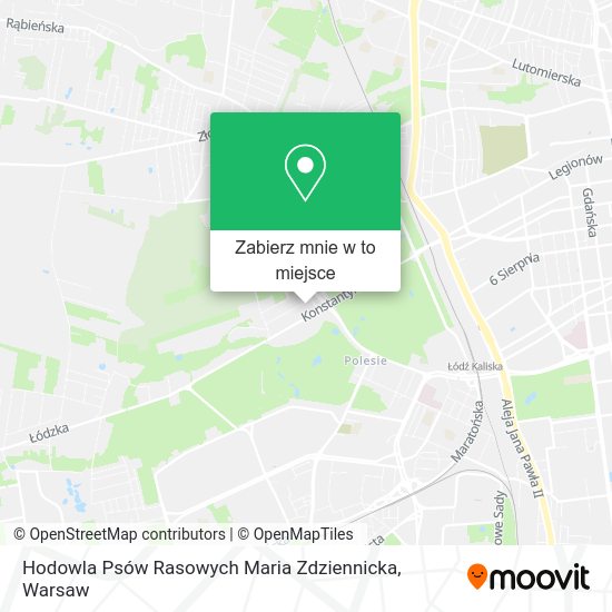 Mapa Hodowla Psów Rasowych Maria Zdziennicka