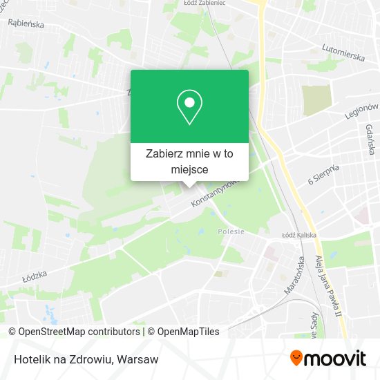 Mapa Hotelik na Zdrowiu