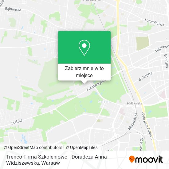 Mapa Trenco Firma Szkoleniowo - Doradcza Anna Widziszewska