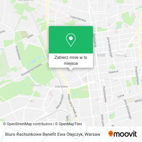 Mapa Biuro Rachunkowe Benefit Ewa Olejczyk