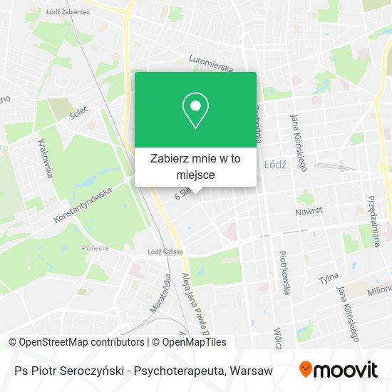 Mapa Ps Piotr Seroczyński - Psychoterapeuta