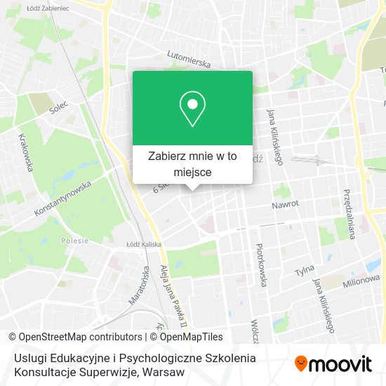 Mapa Uslugi Edukacyjne i Psychologiczne Szkolenia Konsultacje Superwizje