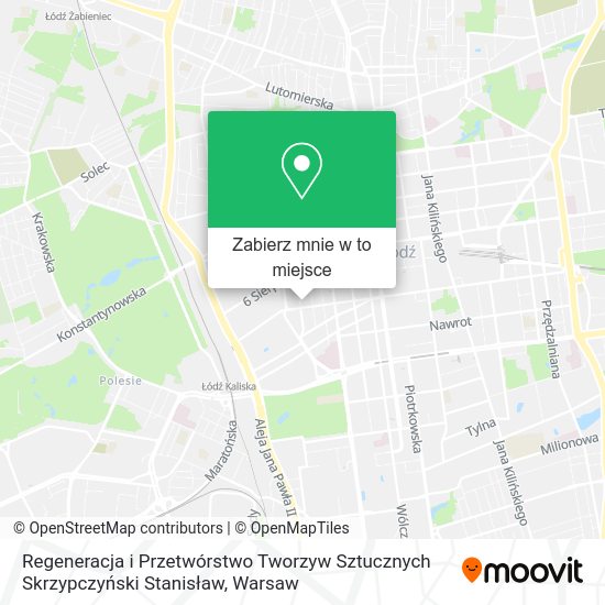 Mapa Regeneracja i Przetwórstwo Tworzyw Sztucznych Skrzypczyński Stanisław