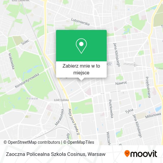 Mapa Zaoczna Policealna Szkoła Cosinus